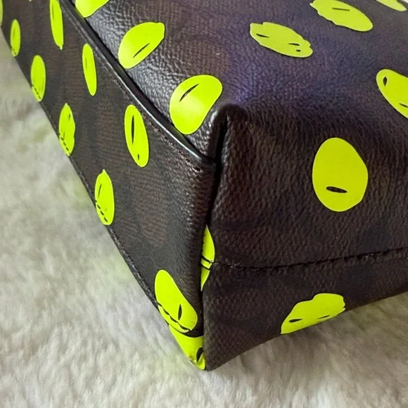 Coach Neon Dots Cosmetic Pouch/ Bag - Picture 9 of 16